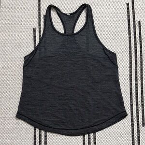 Lululemon Black and Gray Racerback Tank Top